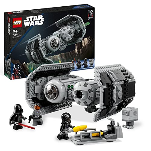 LEGO 75347 Star Wars TM Bombardero Tie, Maqueta de Caza Estelar para Construir, Droide Gonk & 75333 Star Wars Caza Estelar Jedi de OBI-WAN Kenobi, Juguete de Construcción para Niños de 7 Años o Más