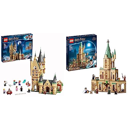 LEGO 75969 Harry Potter Torre de Astronomía de Hogwarts, Castillo de Juguete con Mini Figuras, Regalo de Cumpleaños para Niños y Niñas de 9 Años & 76402 Harry Potter Hogwarts: Despacho de Dumbledore