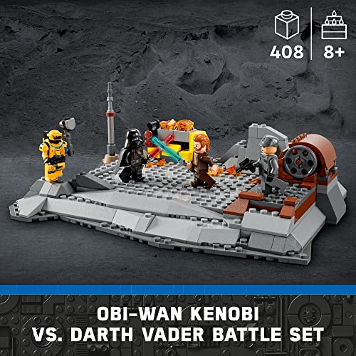 LEGO Star Wars OBI-Wan Kenobi vs. Darth Vader 75334 - Juego de juguetes de construcción