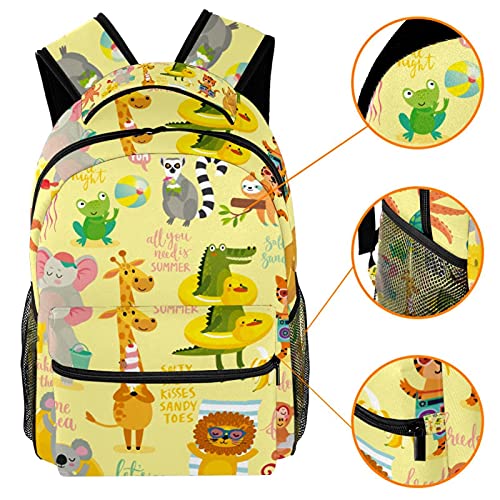 Leisure Campus - Mochilas de viaje, Zoo Panda Octopus Bolsas con soporte para botellas para niñas y niños