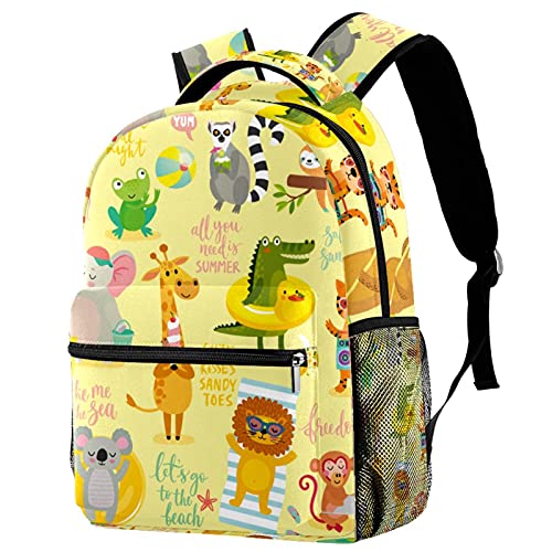 Leisure Campus - Mochilas de viaje, Zoo Panda Octopus Bolsas con soporte para botellas para niñas y niños