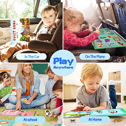 Libro Tranquilo Juguete Educativo para Niños Juegos Montessori Infantil Juguete de Iluminación para Bebé Niños (Numero)