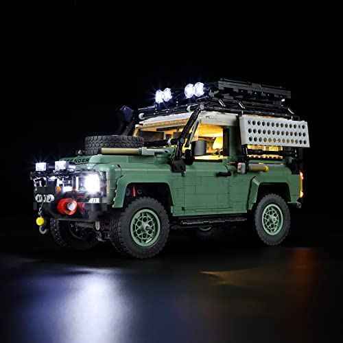 LIGHTAILING Juego de luces para Lego 10317 Classic Land Rover Defender 90 - Set de iluminación LED compatible con los bloques de construcción Lego, modelo no incluido