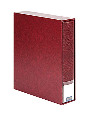 Lindner 3533-W Set PUBLICA LS: Ring Binder 3503 with slipcase 3504 - Wine Red