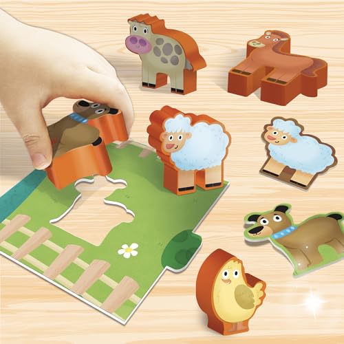 Lisciani - Carotina Baby Granja - Juego educativo para niños de 1 á 4 años