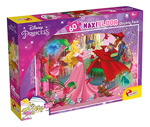 Lisciani Disney Puzzle DF Maxi Floor 60 Aurora Bella Durmiente, Color no aplicable (91768)