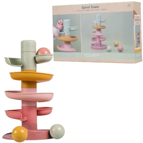 Little Dutch- Torre Espiral, Color Rosa, Small (Rubo Toys 2007439)