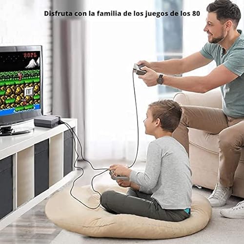 LIXYN Consola de Juegos Retro, Sistema de Juego Clásica años 80 y 90 con 620 Juegos y 2 Mandos con Cable,Consolas de Juego de Doble Control, Incluye Adaptador HDMI y Cable HDMI