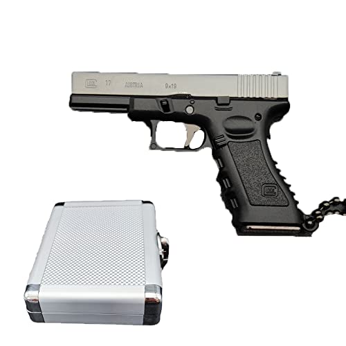 Llavero de Pistola, Llavero de Mini Pistola, Llavero de águila del Desierto Mini, Regalo de Llavero de semialeación Mini, Llavero de Pistola con Funda + Funda Transparente + Estuche de Transporte (9)