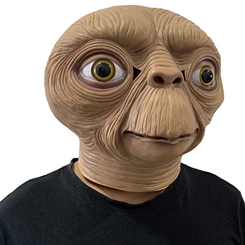 LLH E.T. - Máscara de disfraz extraterrestre de película de anime, Halloween, cosplay, fiesta, accesorios
