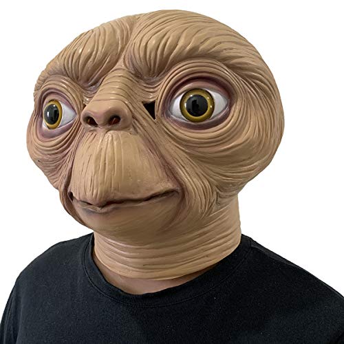 LLH E.T. - Máscara de disfraz extraterrestre de película de anime, Halloween, cosplay, fiesta, accesorios