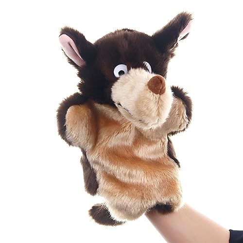 LOMTRATS Perro Conejo Elefante Paloma Koala Oso Panda Oveja Vaca Marionetas de Mano Animales de Peluche Juguetes para Juegos de imaginación imaginativos Narración de Cuentos Regalos para niños