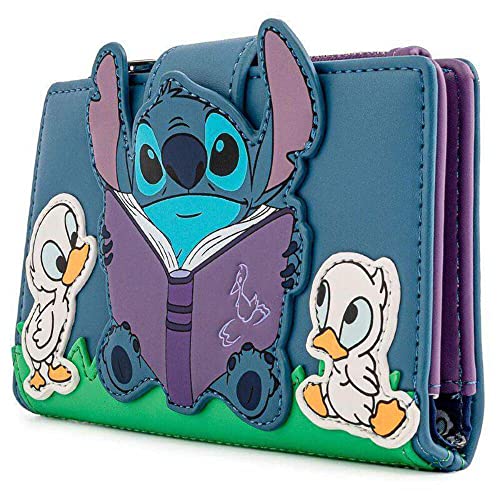 Loungefly Wdwa1665, Bi-Fold Wallet Baby Boys, Azul/Patchwork, Talla única