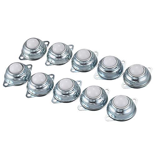 LPQSY Ruedas de Ruedas para Muebles Durables 10 PCS 1 Pulgadas Nylon Roller Ball Trolley Furniture Castrero Rodamiento de Bolas Rodamiento de Bola Sirviendo Herramienta de Lanzador