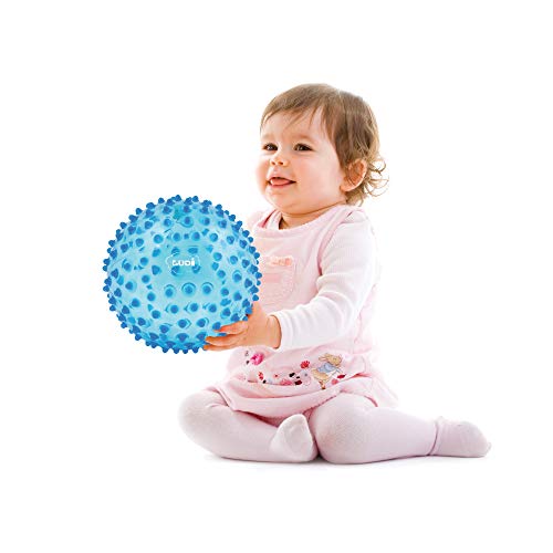 Ludi – Pelota sensorial transparente azul Talla:Norme