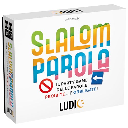 Ludic Slalom Palabra El Juego De Palabras Prohibidas Y Obligadas It57304 Juego De Sociedad para La Familia para 4-16 Jugadores Made In Italy