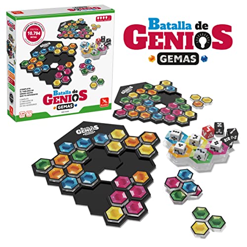 Ludilo - Batalla De Genios Juego Gemas | Juegos de Mesa Educativos | Rompecabezas para Niños de 8 Años O Más