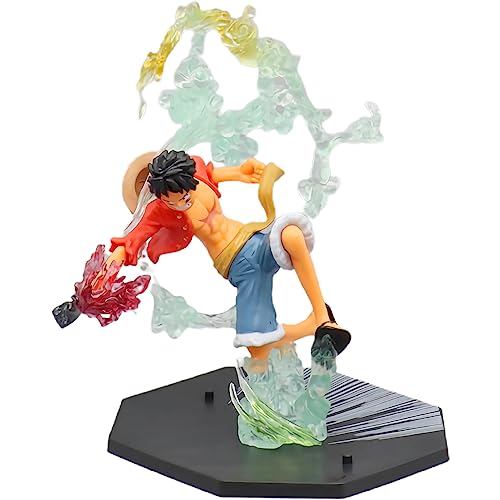 Luffy Figura, Figura de Anime On-e Piece,Figura de Ace del Anime O-ne Piece,Figura Portgas D Ace en On-e Piece Colección Decoración Estatuilla Anime Manga Escultura