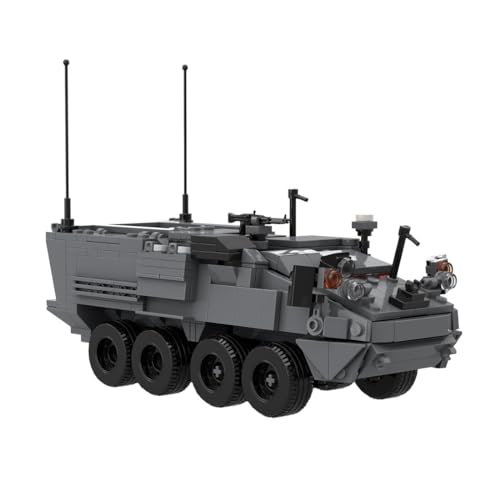 LuminaNova Modelo de vehículo de transporte militar, 619 piezas, modelo de vehículo de transporte de mortero, juego de vehículos militares para niños y adultos, compatible con Lego