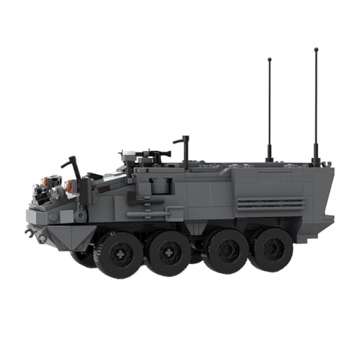 LuminaNova Modelo de vehículo de transporte militar, 619 piezas, modelo de vehículo de transporte de mortero, juego de vehículos militares para niños y adultos, compatible con Lego