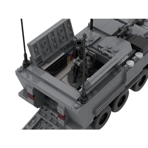 LuminaNova Modelo de vehículo de transporte militar, 619 piezas, modelo de vehículo de transporte de mortero, juego de vehículos militares para niños y adultos, compatible con Lego