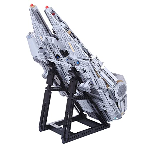 Luminova Soporte de pantalla DIY Juego de construcción MOC Stand para Lego 75257 Wars Millennium Falcon