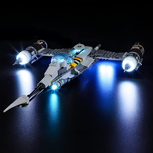 Luz LED para LEGO 75325 Star Wars The Mandalorian's N-1 Starfighter modelo de construcción incluye instrucciones de instalación (juego de Lego no incluido)