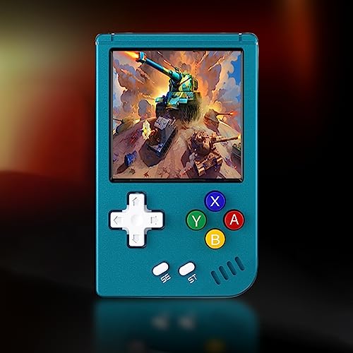 LYEAA RG - Jugadores de juegos de bolsillo retro, pantalla IPS de 1.54 pulgadas, reproductor de consola de juegos de mano, 1050 mAh, metal más de 8000 juegos (32G azul)