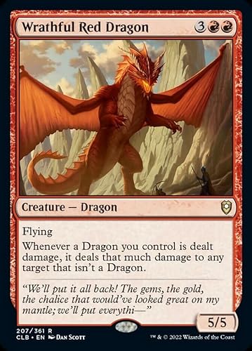 Magic: the Gathering - Dragón rojo iracíaco (207) - Batalla por la puerta de Baldur's