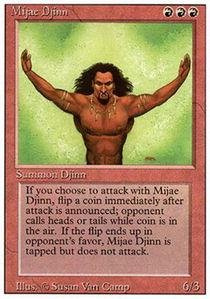 Magic The Gathering - Mijae Djinn - Genio Mijae - Revised Edition