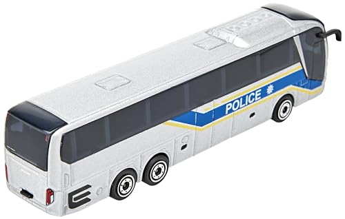 Majorette 212053159 City Bus - Autobús de Juguete con Rueda Libre y suspensión, Cuerpo de Metal, 13 cm de Largo, para niños a Partir de 3 años, Entrega 1 Pieza, Multicolor