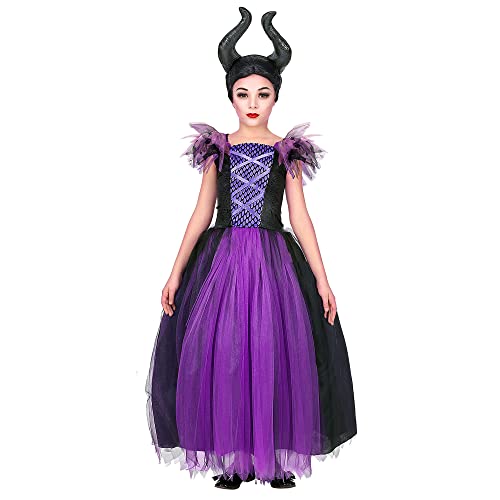 "MALEFICA" (dress, headpiece) - (128 cm / 5-7 Years)