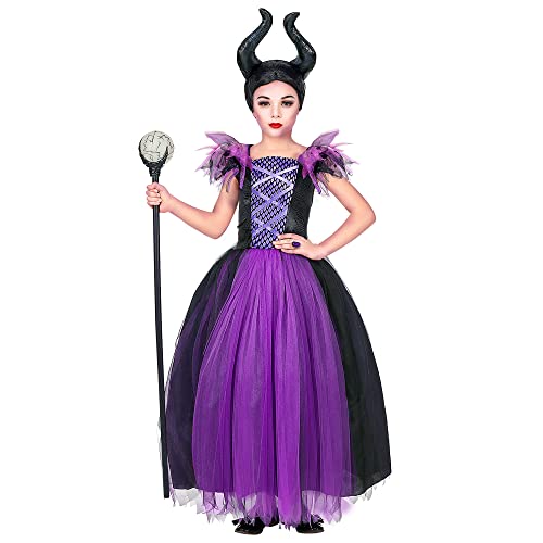 "MALEFICA" (dress, headpiece) - (128 cm / 5-7 Years)