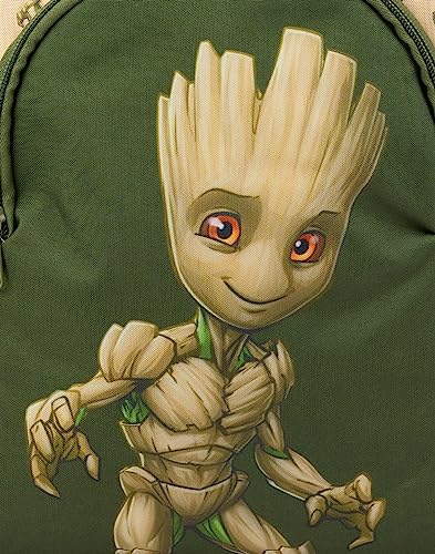 Marvel Groot Mochila para niños | Chicas Chicos Verde Guardianes de la Galaxia Personaje Mochila Mochila Mochila Mochila Mochila Accesorio de bolsa escolar | Regalos de mercancía de películas