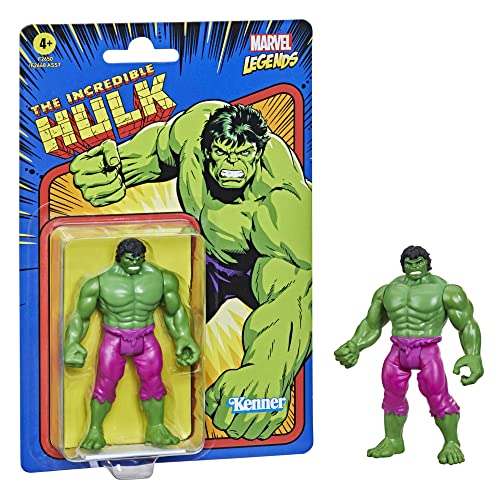 Marvel Hasbro Legends Series - Figura de Hulk de 9.5 cm - Colección Retro 375