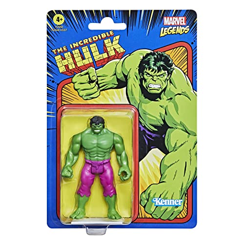 Marvel Hasbro Legends Series - Figura de Hulk de 9.5 cm - Colección Retro 375