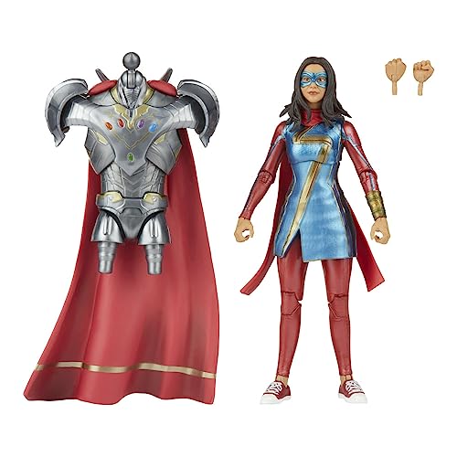 Marvel - Legends Series - Universo Cinematográfico Disney Plus - Figura Coleccionable de Ms 15 cm - 3 Accesorios y 1 Pieza de Figura para Construir