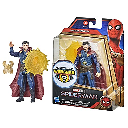 Marvel Spider-Man 15 cm Mystery Web Gear Doctor Strange, 1 Accesorio de Armadura misteriosa y 1 Accesorio de Personaje, a Partir de 4 años