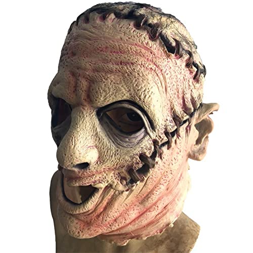 Máscara de demonio de la masacre de motosierra, máscara de látex zombi, máscara de cabeza completa Zombie Cosplay Prop