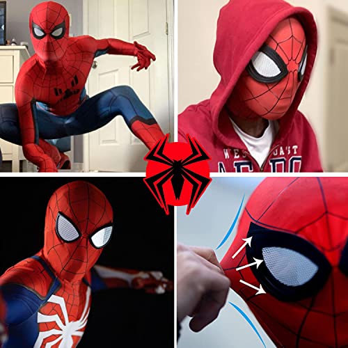 Máscara de Hombre araña roja para niños y Adultos | Disfraz de superhéroe | Mascarilla Lycra Elástica Ultra Cómoda | Cómics | Cosplay | Halloween | OriginalCup®