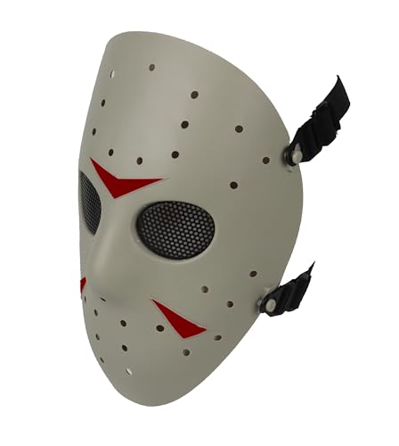 Máscara de Jason de Haoyk CS Games, máscara de malla, metal y cobre con protección completa de la cara, para Halloween, fiestas de disfraces, FG