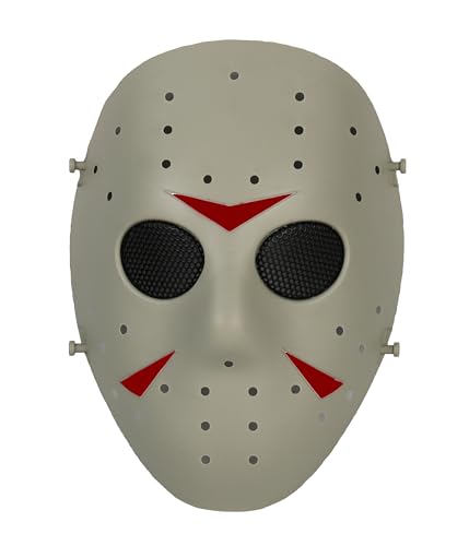 Máscara de Jason de Haoyk CS Games, máscara de malla, metal y cobre con protección completa de la cara, para Halloween, fiestas de disfraces, FG