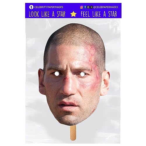 Máscara de Jon Bernthal Shane Walsh Celebrity Face Masks Actor The Walking Dead en un palo