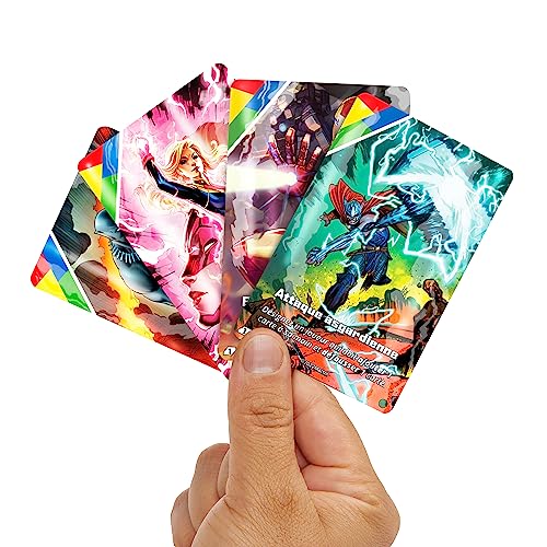 Mattel Games - UNO Ultimate Marvel - El icónico juego con 4 cartas laminadas coleccionables y superhéroes Marvel incluyendo Black Panther, Captain Marvel, Iron Man y Thor, juguete para niños, 7+ años,