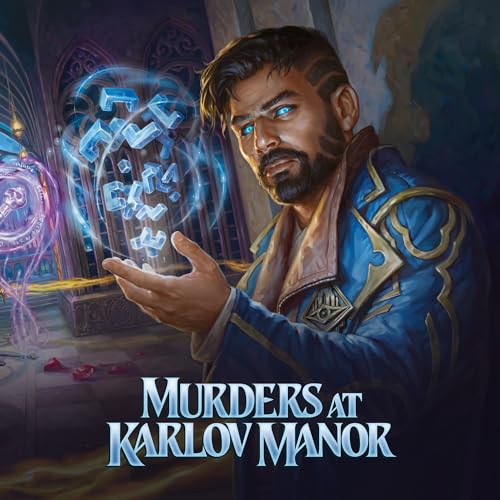 Mazo de Commander de Asesinatos en la mansión Karlov, de Magic: The Gathering - Deep Clue Sea, mazo de 100 cartas, sobre de coleccionista con 2 cartas de muestra + accesorios, Version Anglaise