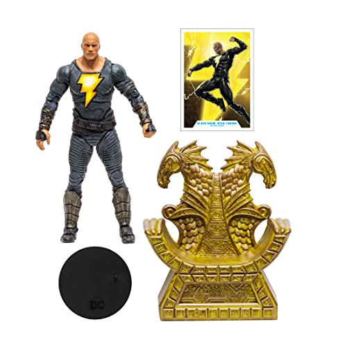 McFarlane Figura de Acción DC Black Adam Movie - Black Adam con Trono Multicolor TM15264