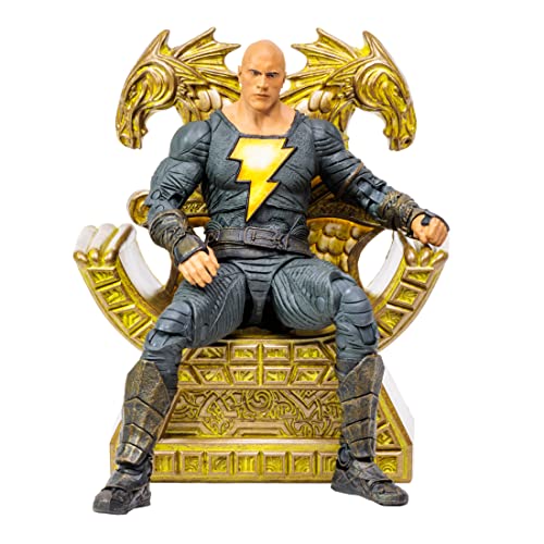 McFarlane Figura de Acción DC Black Adam Movie - Black Adam con Trono Multicolor TM15264