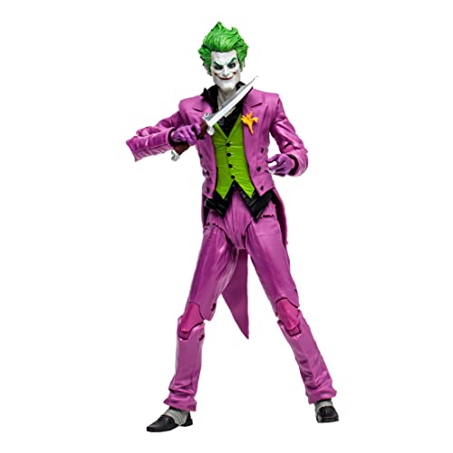 McFarlane Juguetes, Figura de acción DC The Joker Infinite Frontier de 7 Pulgadas con 22 Partes móviles, Figura Coleccionable de DC Multiverse Batman con Base de Soporte, Tarjeta de Personaje