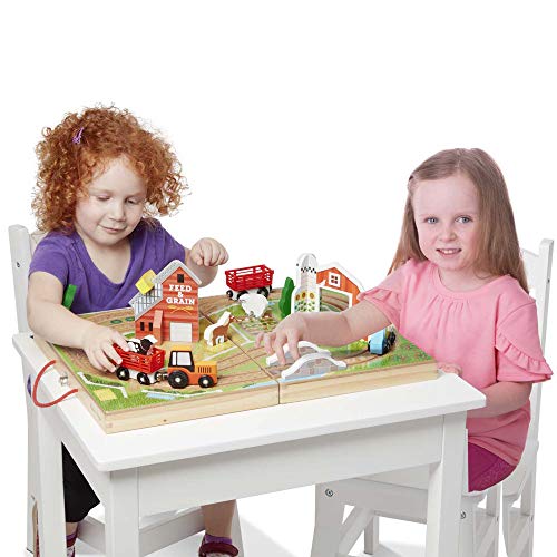 Melissa & Doug- Farm Muñecos cabezones, Multicolor (40142)