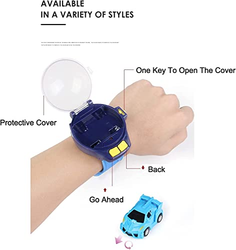 MEPRFROT 2022 Mini juguetes de reloj de coche con control remoto, reloj Tiktok, regalo de coche pequeño RC para niños y niñas, bolas de techo adhesivas